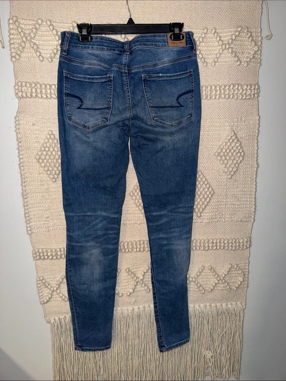 American Eagle Outfitters Blue Stretch Skinny Jeggings